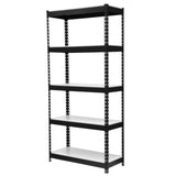 KING'S RACK 5-Tier Black Steel Storage Rack  (Various Size)