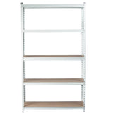 KING'S RACK 5-Tier White Steel Storage Rack (Various Size)