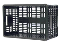 Stackable Rectangular Storage Basket / Milk Crate - 7 Gallon - Size 18.5” x 12” x 9.5” Tall