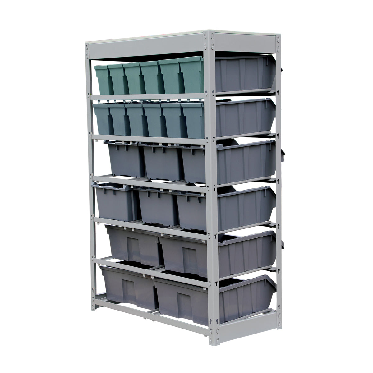 KING'S RACK Bin Rack Storage System Heavy Duty Steel Rack Organizer Sh ...