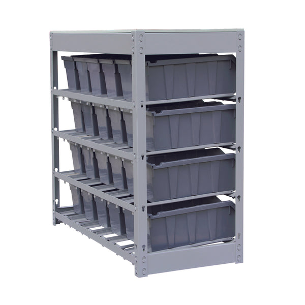 Plastic Container Shelf Systems