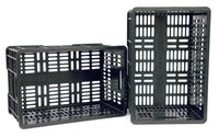 Stackable Rectangular Storage Basket / Milk Crate - 7 Gallon - Size 18.5” x 12” x 9.5” Tall