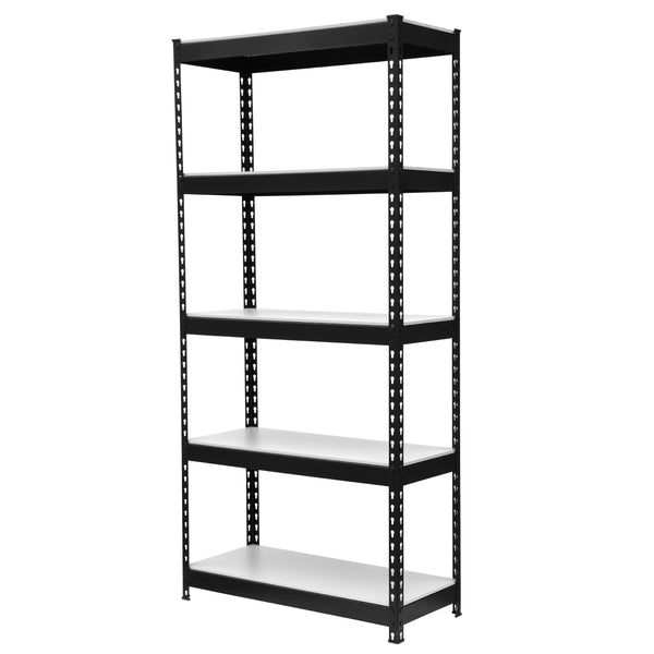 King's Rack 5-Tier Steel Storage Rack Boltless Shelving Tier Height Adjustable 42 W x 16 D x 72 H. - Black GT0902BK