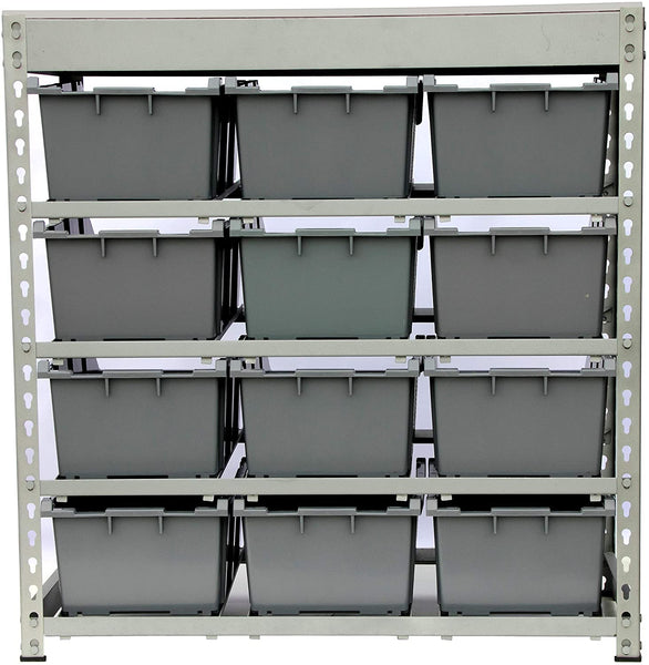 KING'S RACK Bin Rack Storage System Heavy Duty Steel Rack