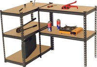 KING'S RACK 5-Tier Black Steel Storage Rack  (Various Size)