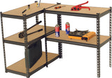 KING'S RACK 5-Tier Black Steel Storage Rack  (Various Size)