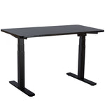 TYCHE HOME 53" W x 27.5" D Dual Motor Height Adjustable Desk ( Black Base + Black Top )