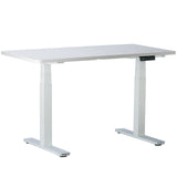 TYCHE HOME 53" W x 27.5" D Dual Motor Height Adjustable Desk ( White Base + White Top )