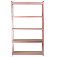 KING'S RACK 5-Tier Pink Steel Storage Rack (Various Size)