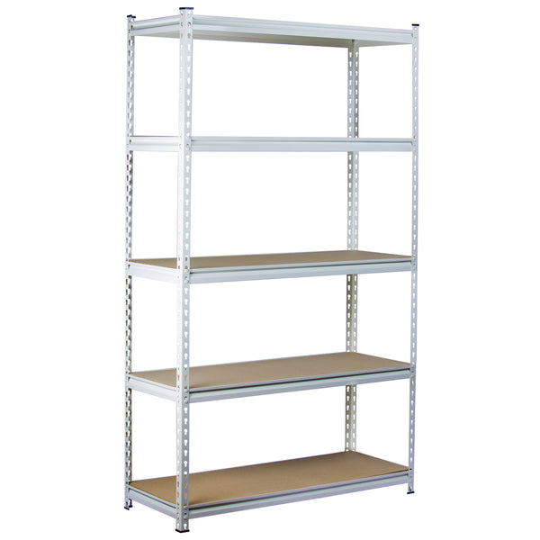 King's Rack Bin Rack Storage System Heavy Duty Steel Rack Organizer Shelving Unit w/ 16 Plastic Bins in 6 Tiers, Gray GT0939